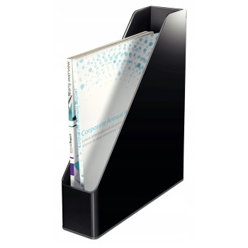 Pojemnik na czasopisma LEITZ WOW czarno-szary 53620095