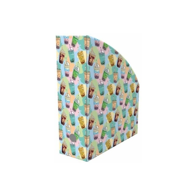 Pojemnik na dokumenty 10cm z nadrukiem BUBBLE TEA NSE-02-37 BIURFOL