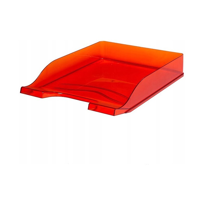 Półka kuweta na dokumenty przezroczysta czerwona 100553687 BANTEX
