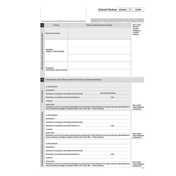 603-S11 Dziennik budowy (10kpl.) A4 oryginał + kopia Michalczyk i Prokop