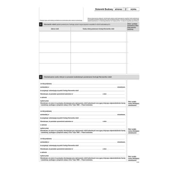 603-S11 Dziennik budowy (10kpl.) A4 oryginał + kopia Michalczyk i Prokop