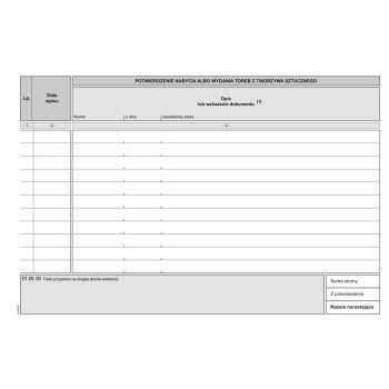 S-200-3 Ewidencja nabytych i wydanych toreb na zakupy z tworzywa sztucznego MICHALCZYK I PROKOP