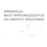 S-220-1 Ewidencja masy wprowadzonych do obrotu opakowań MICHALCZYK I PROKOP