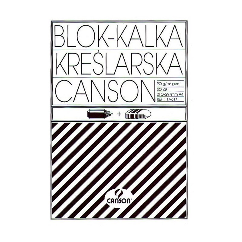 Kalka kreślarska A4 30k 90/95g blok 200005322 CANSON