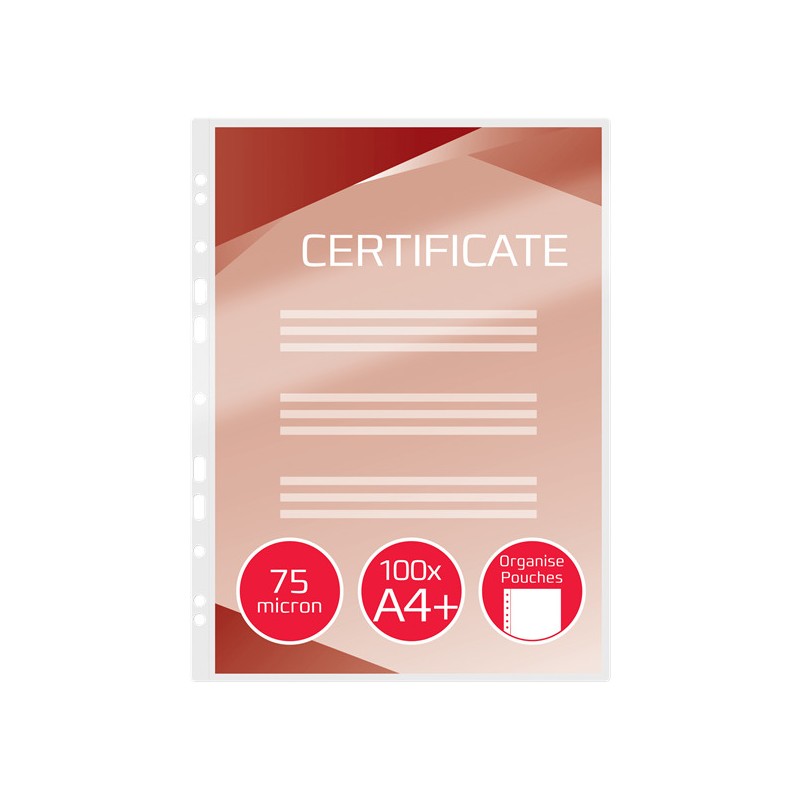 Folia do laminacji GBC Organise A4 75mic przezroczyste 41664E