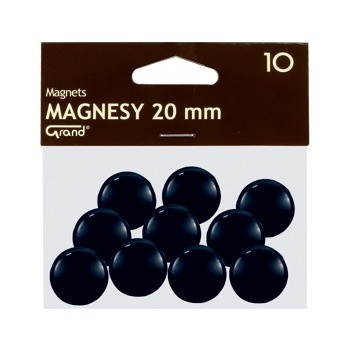 Magnesy 20mm czarne (10szt.) 130-1687 GRAND