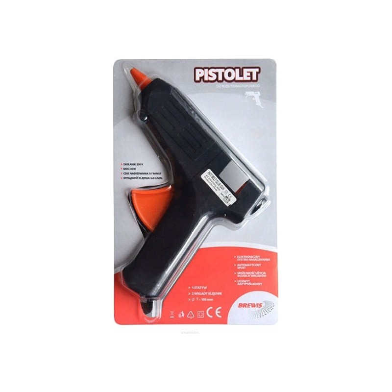 Pistolet do kleju PK10 Q7mm moc 10W BREWIS