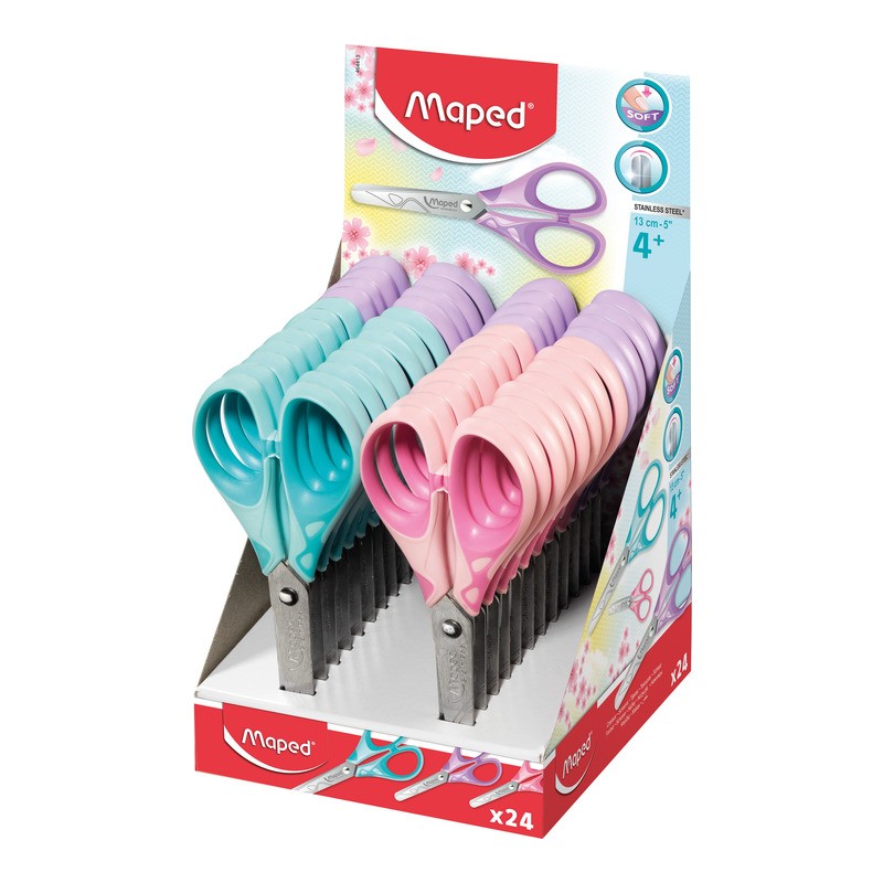 Nożyczki szkolne 13cm ESSENTIALS pastel SOFT 464413