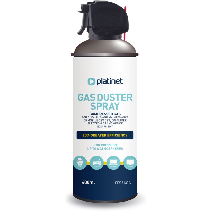 Sprężone powietrze 400ml PLATINET z pistoletem (45084)