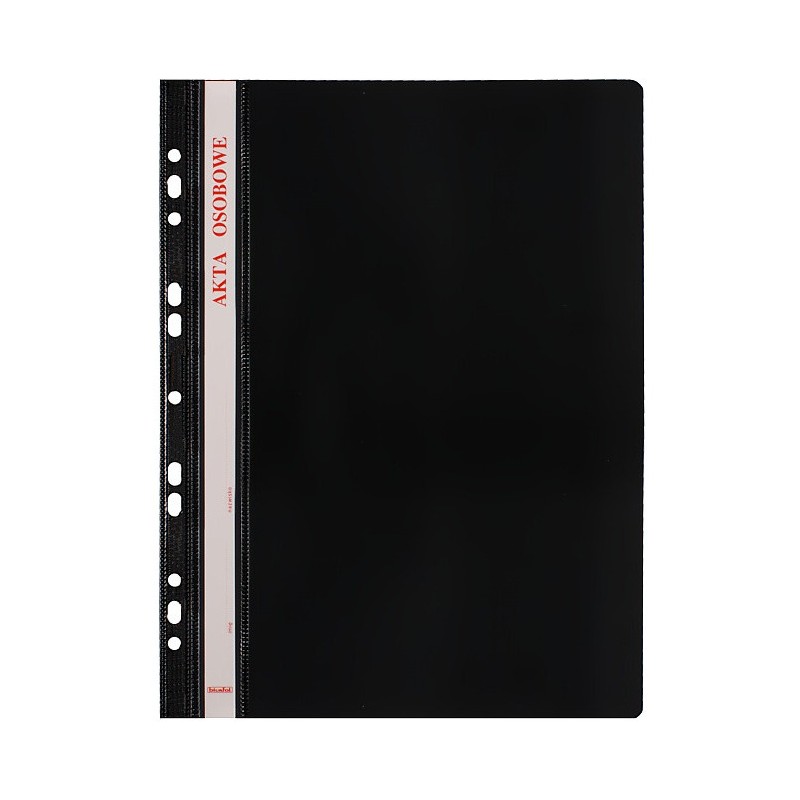 Skoroszyt na akta osobowe A4 wpinany do segregatora 10 sztuk czarny ST-23-05 BIURFOL
