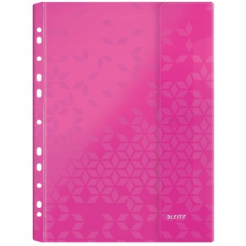 Koszulki A4 z klapką 200mic. ( 6szt.) mix kolorów 47070099 LEITZ WOW