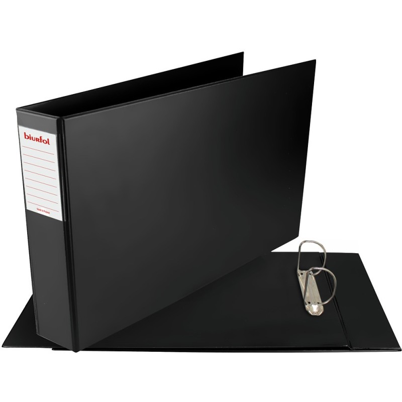 Segregator na dokumenty A3 poziomy 2 ringi 70mm czarny SE-06-01 BIURFOL