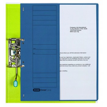 Skoroszyt oczkowy 1/2 A4 niebieski 100551876 ELBA