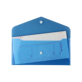 Teczka kopertowa na dokumenty A5 satyna PP 12sztuk mix kolorów TKS-02-00 BIURFOL