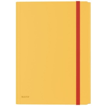 Teczka z gumką i kieszonką, PP, żółta 46190019