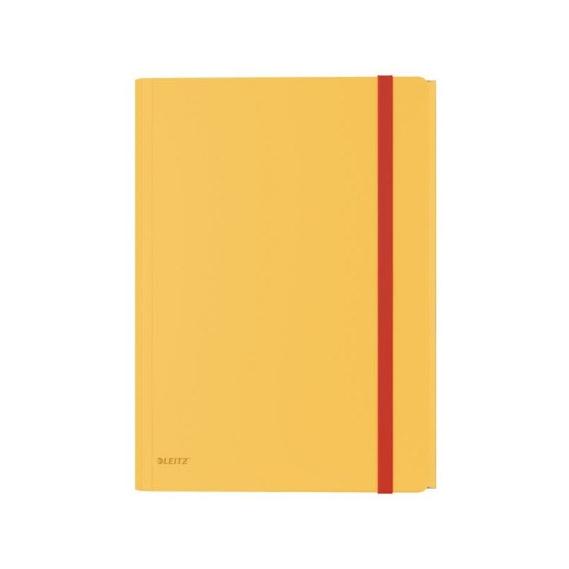 Teczka z gumką i kieszonką, PP, żółta 46190019