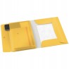 Teczka z gumką i kieszonką, PP, żółta 46190019