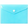 Teczka kopertowa na dokumenty A6 na zatrzask PP pastelowy niebieski TKP-A6-02 BIURFOL
