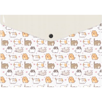 Teczka kopertowa A4 PP z nadrukiem KITTENS TKN-A4-35 BIURFOL