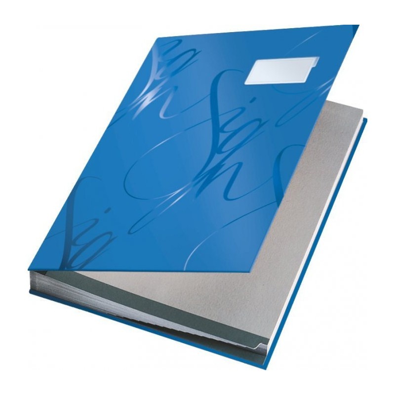 Książka do podpisu LEITZ niebieski 18 przegródek 57450035