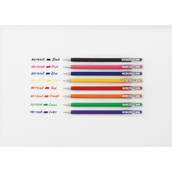 Długopis żelowy MATTEHOP 1,0mm (4 szt.) K110V-ST4FGPVPL PENTEL