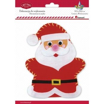 Dekoracja XMASS mikołaj 439850 TITANUM