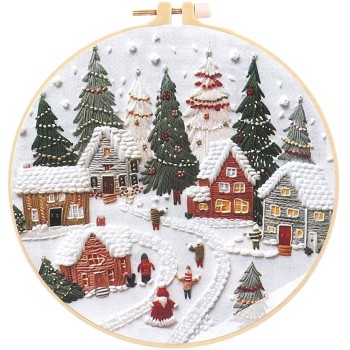 Zestaw do haftowania Wioska Św. Mikołaja 649471 TITANUM