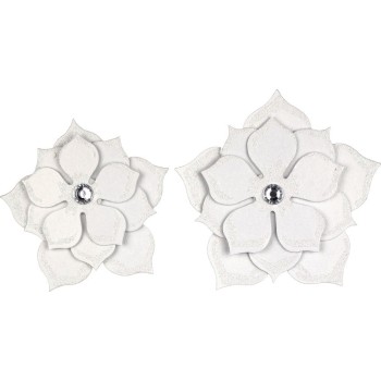 Naklejki papierowe kwiaty 44x44mm 5szt. 507976 TITANUM