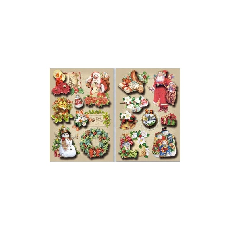 Naklejki 3d święta Boże Narodzenie CLX23 BREWIS