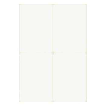 Etykieta identyfikatory imienne 80x54mm(10 arkuszy  40etykiet) białe foliowe 51065 AVERY ZWECKFORM