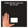 Etykieta identyfikatory imienne 80x54mm(10 arkuszy  40etykiet) białe foliowe 51065 AVERY ZWECKFORM