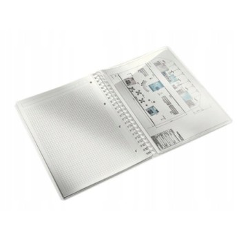 Kołonotatnik LEITZ WOW A4 80k PP kratka zielony 46380054/46380064