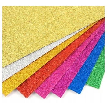 Zeszyt papierów kolorowych z brokatem B5 ZB-8 ALIGA