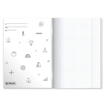 Zeszyt szkolny przedmiotowy A5 60 kartek w kratkę 70g MATEMATYKA 9577438 HERLITZ