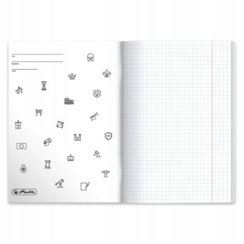 Zeszyt szkolny przedmiotowy A5 60 kartek w kratkę 70g HISTORIA 9577362 HERLITZ