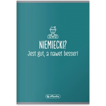 Zeszyt szkolny przedmiotowy A5 60 kartek w kratkę 70g JĘZYK NIEMIECKI 9577396 HERLITZ