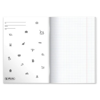 Zeszyt szkolny przedmiotowy A5 60 kartek w kratkę 70g JĘZYK NIEMIECKI 9577396 HERLITZ