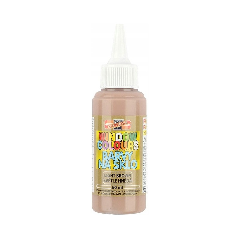 Farba witrażowa 60ml jasno brązowa 974212 KOH-I-NOOR