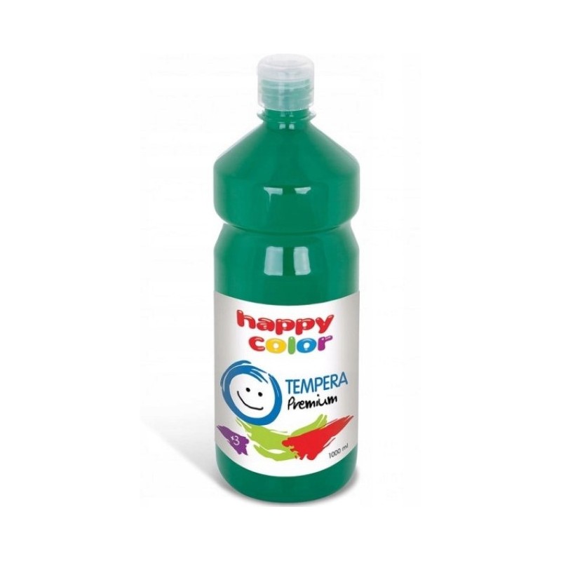 Farba TEMPERA Premium 1000ml ciemnozielona HAPPY COLOR 3310 1000-52