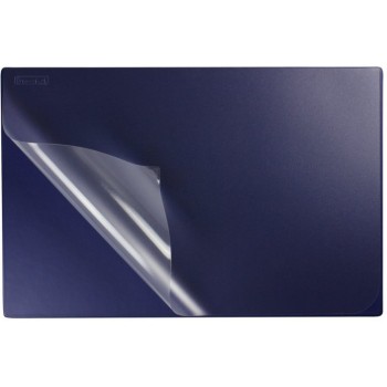 Podkładka na biurko z przezroczystą folią 38x58cm PVC granatowa PB-01-01 BIURFOL