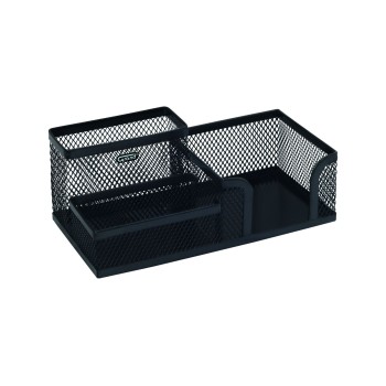 Przybornik na biurko GRAND metalowy czarny MW-218 120-1334