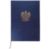 Okładka na dyplom z orłem granatowa 339-076 WARTA