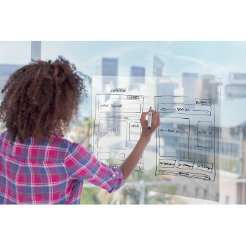 Folia suchościeralna Nobo Instant 60x80cm biała 1905156 NOBO