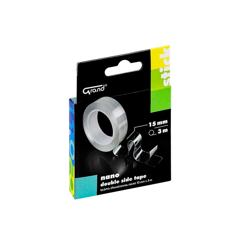 Taśma dwustronna nano 15mm x3m x1mm GRAND 130-1955