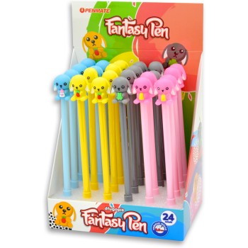 Długopis fantazyjny PIESEK KŁAPOUCH 0,8mm niebieski TT8516 PENMATE