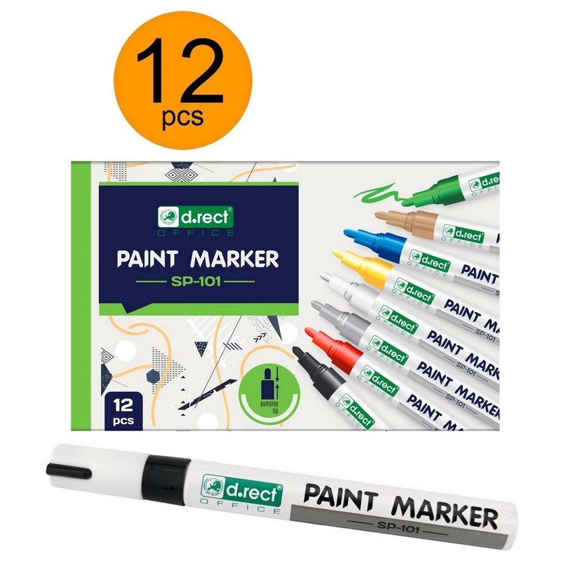 Marker D.RECT SP-101 olejowy czarny 206002