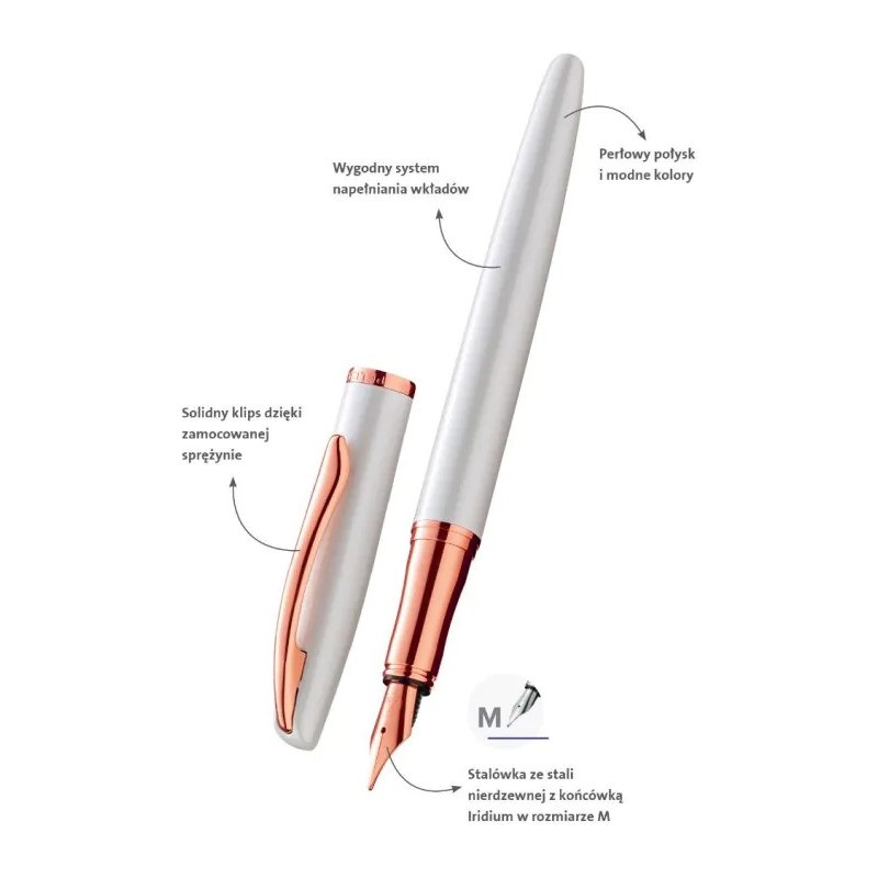 Pióro wieczne JAZZ NOBLE ELEGANCE białe 400189910 Pelikan
