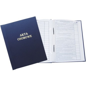 Teczka akt osobowych oklejana ABCDE z treścią granatowa 1824-339-106 WARTA