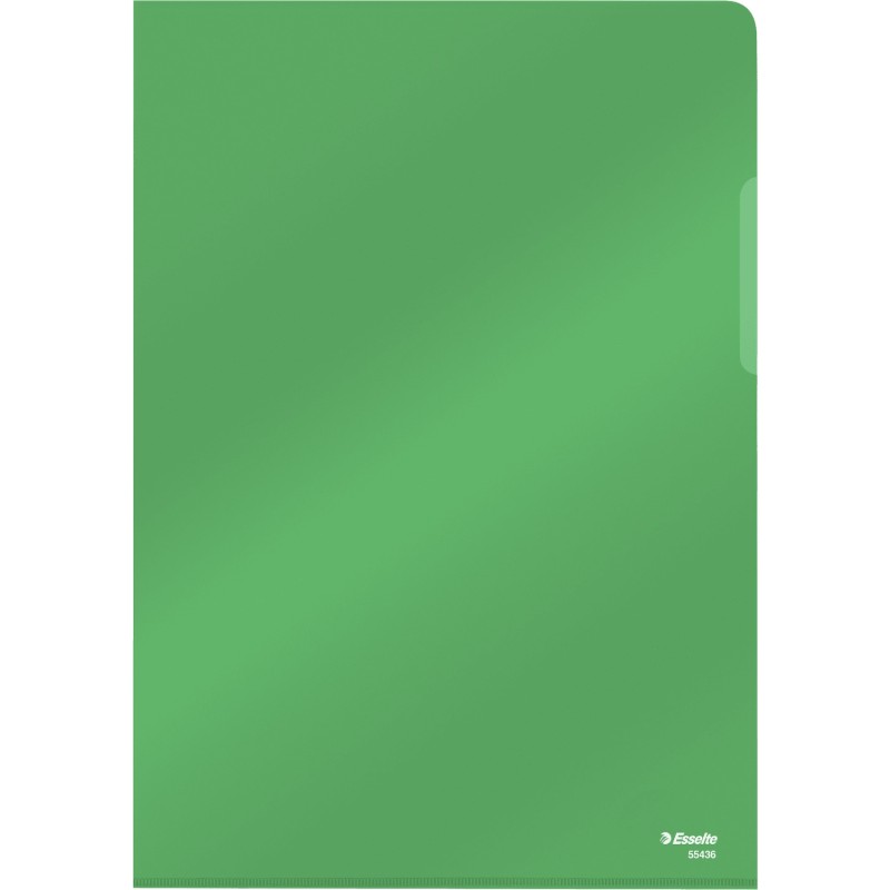 Ofertówki krystaliczne na dokumenty A4 150mic 25 sztuk zielone 55436 ESSELTE