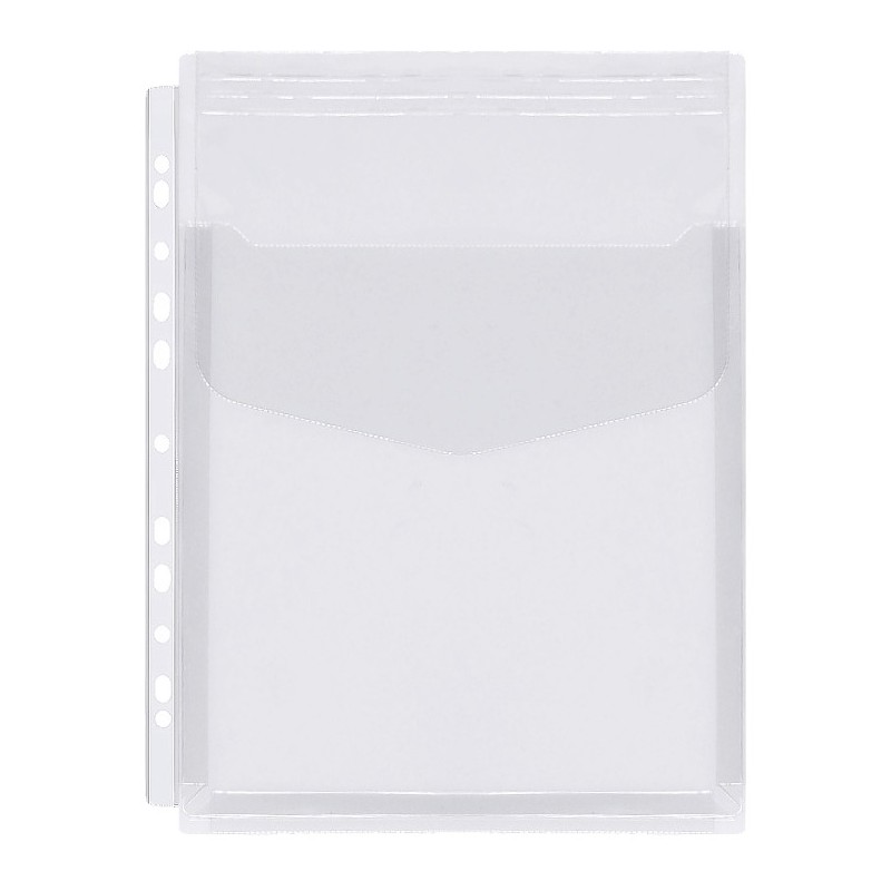 Koszulki poszerzane na katalogi z klapką A4 180mic 10 sztuk PVC OF-42 BIURFOL